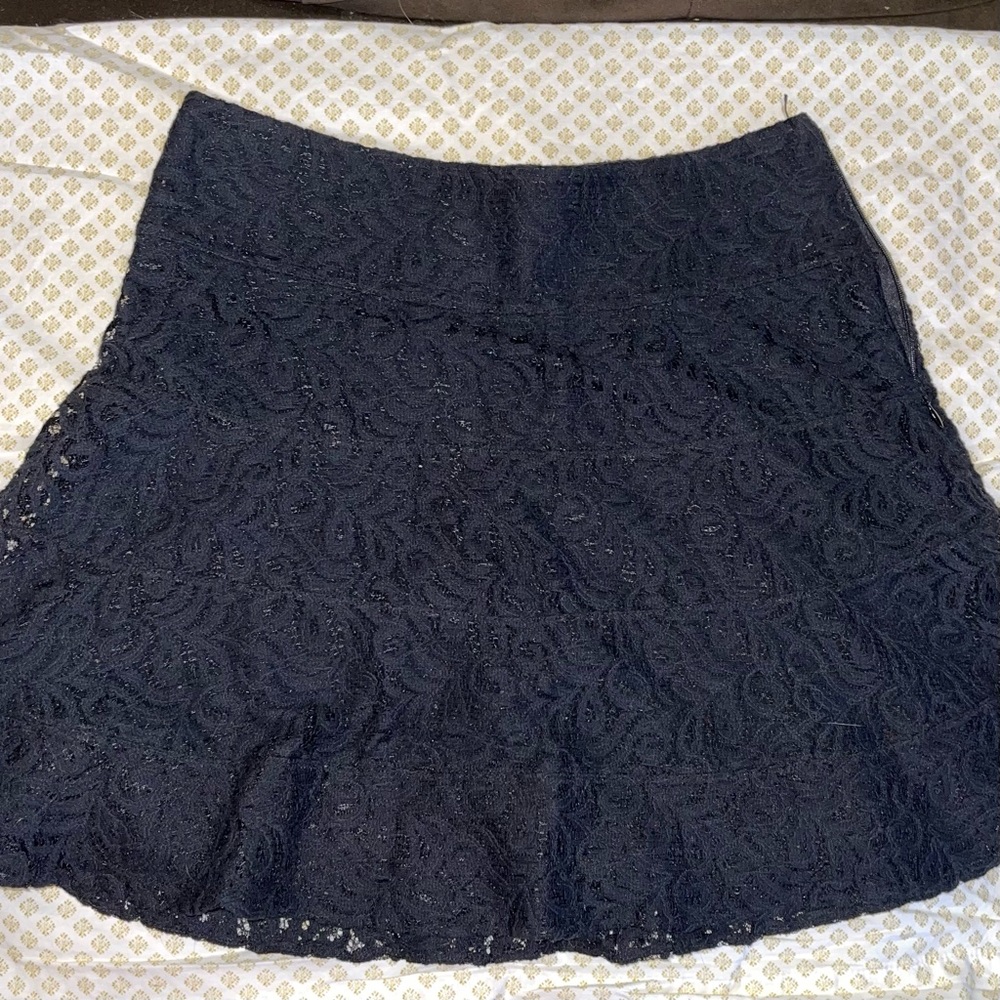 Express black lace skirt  size 6.